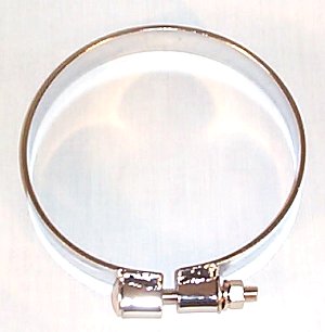 Chrome Full-Circle Exhaust Clamp 6-